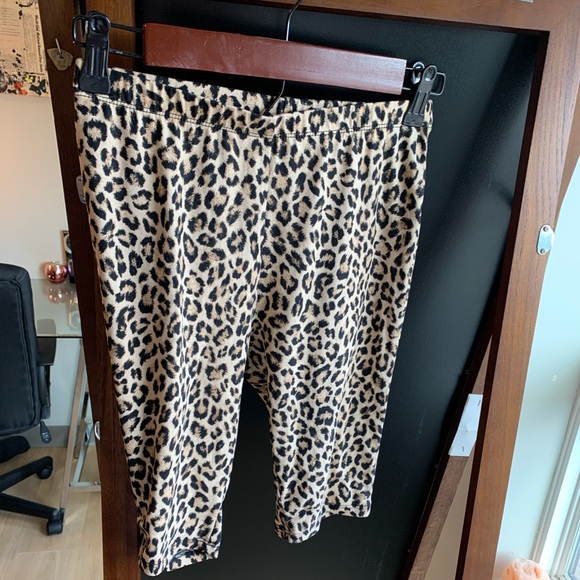 Fashion Nova Pants - Leopard Print Biker Shorts